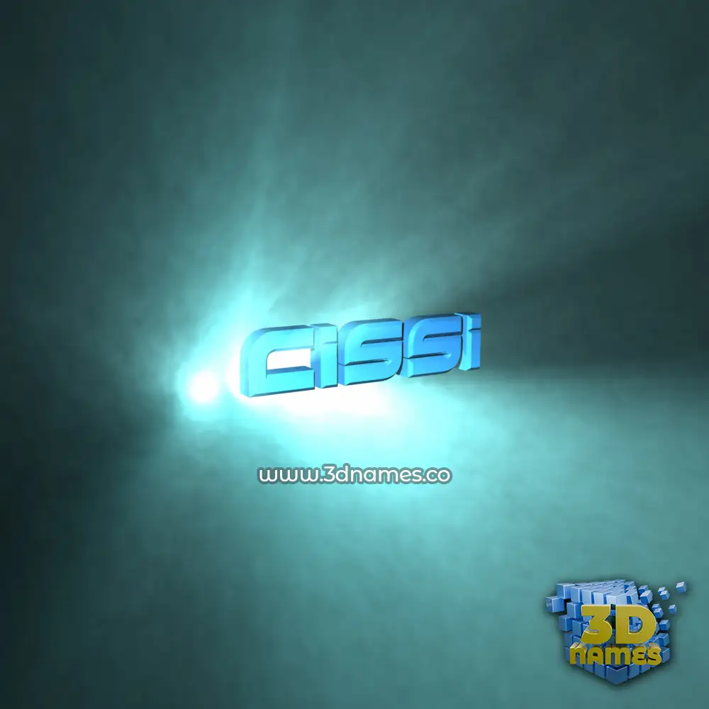 cissi in Light Shine style - 3D name wallpaper