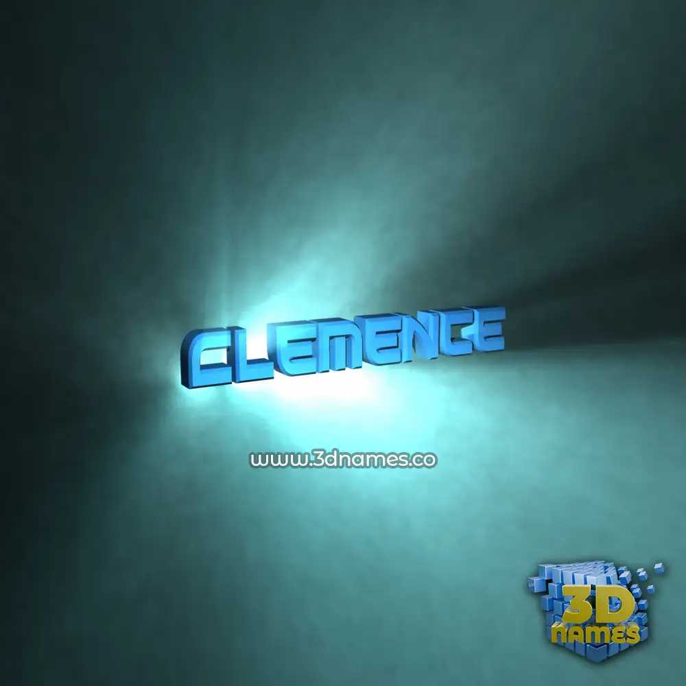 clemence in Light Shine style - 3D name wallpaper