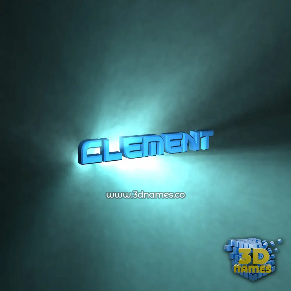 clement in Light Shine style - 3D name wallpaper