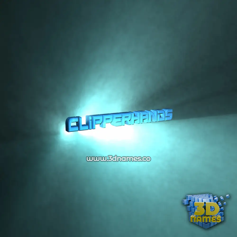 clipperhands in Light Shine style - 3D name wallpaper