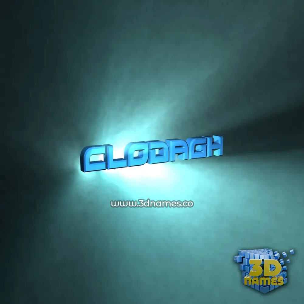 clodagh in Light Shine style - 3D name wallpaper