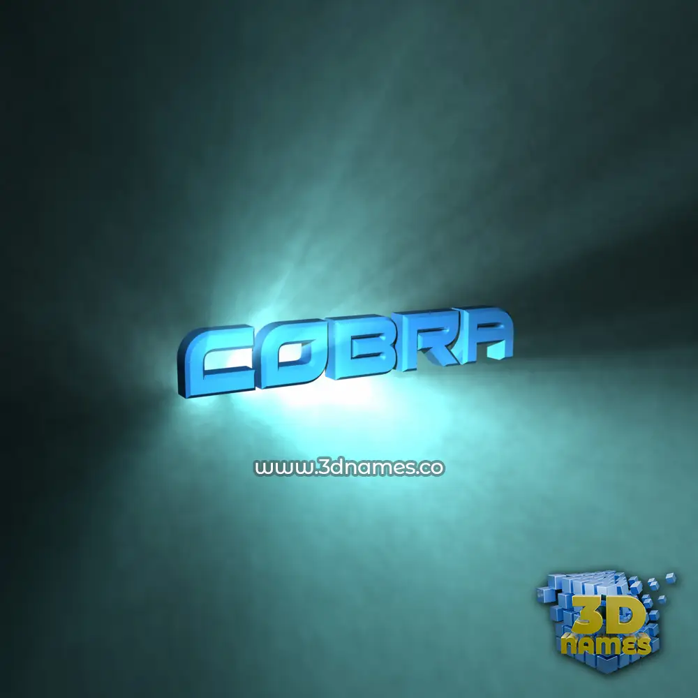 cobra in Light Shine style - 3D name wallpaper