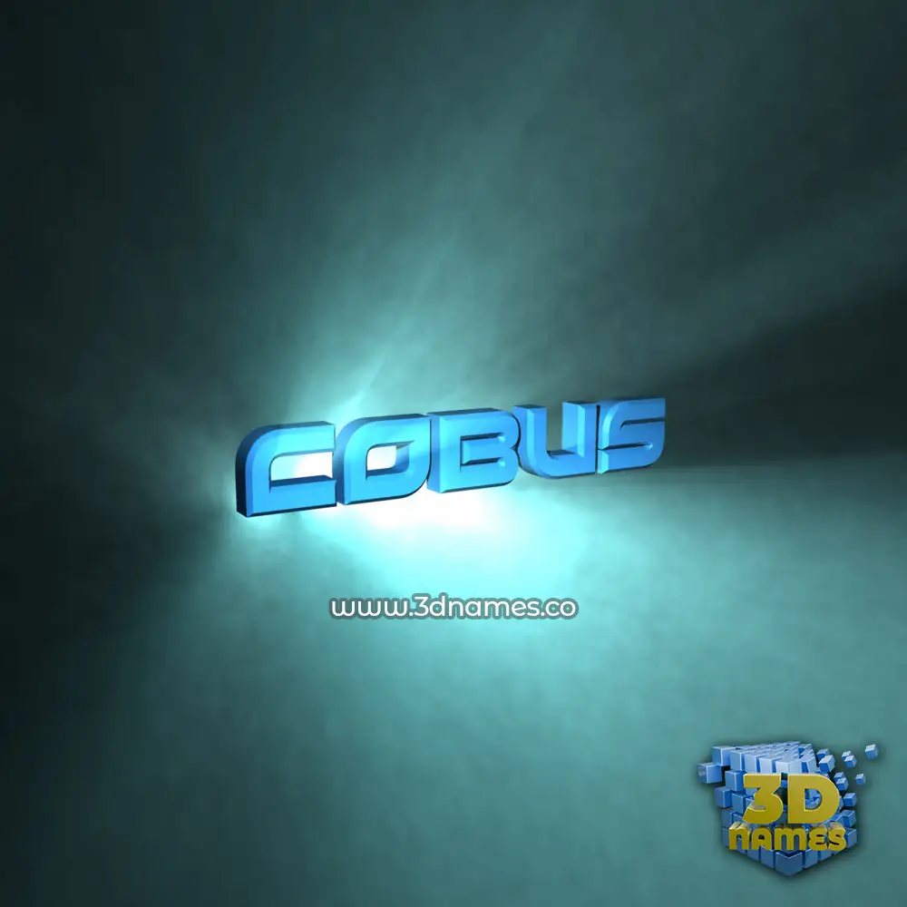 cobus in Light Shine style - 3D name wallpaper