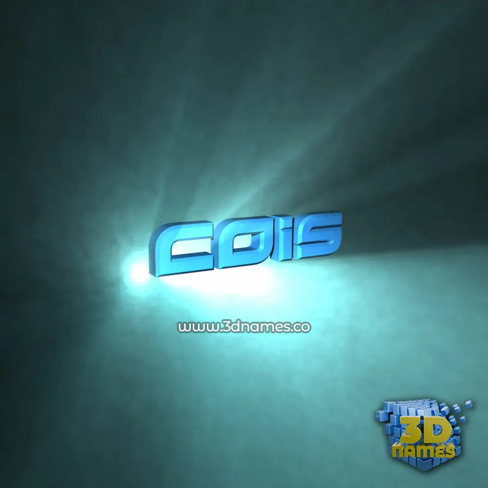 cois in Light Shine style - 3D name wallpaper