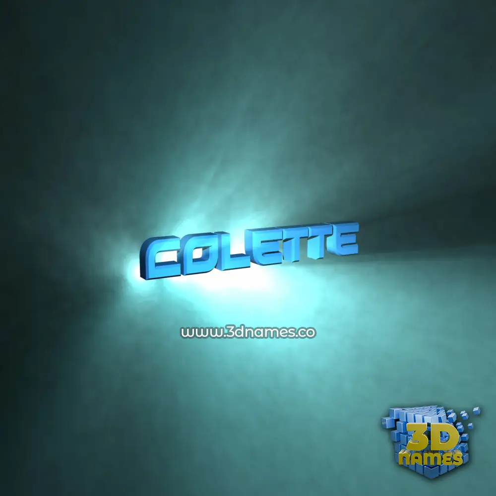 colette in Light Shine style - 3D name wallpaper
