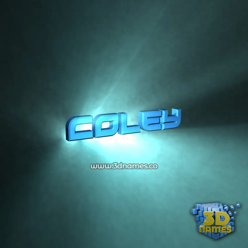 coley in Light Shine style - 3D name wallpaper