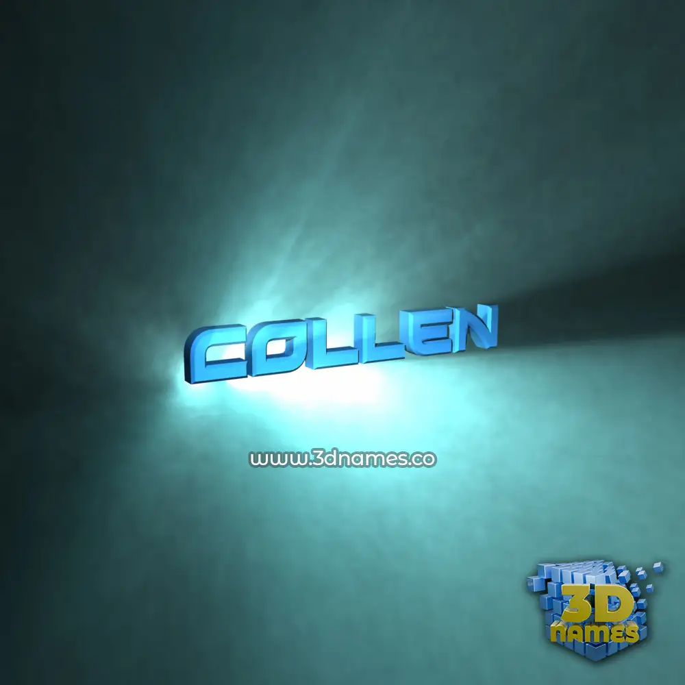 collen in Light Shine style - 3D name wallpaper