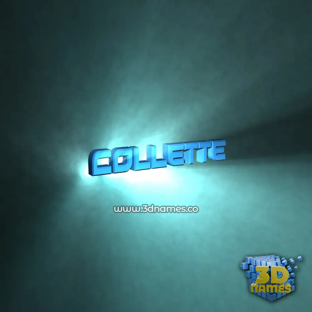 collette in Light Shine style - 3D name wallpaper
