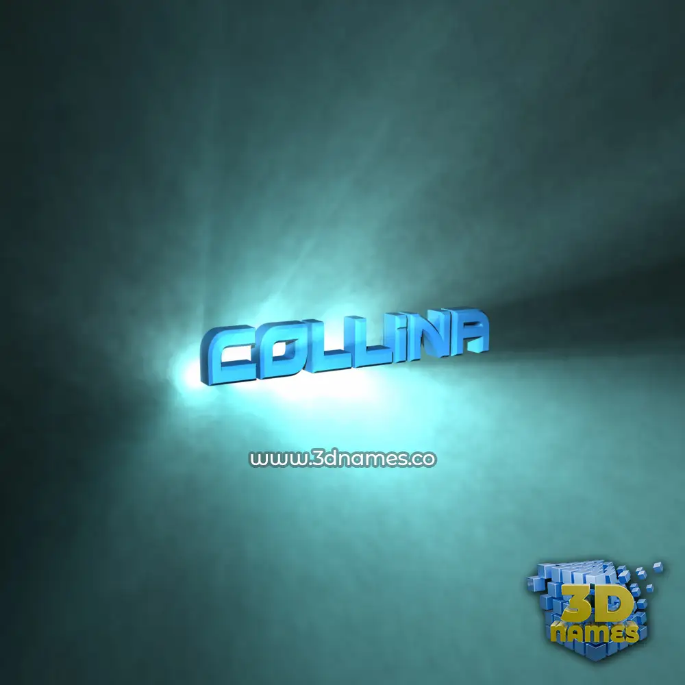 collina in Light Shine style - 3D name wallpaper