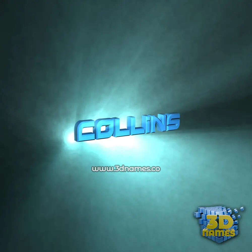 collins in Light Shine style - 3D name wallpaper