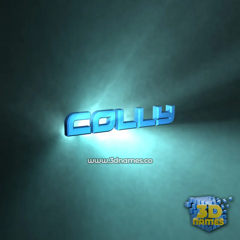 colly in Light Shine style - 3D name wallpaper