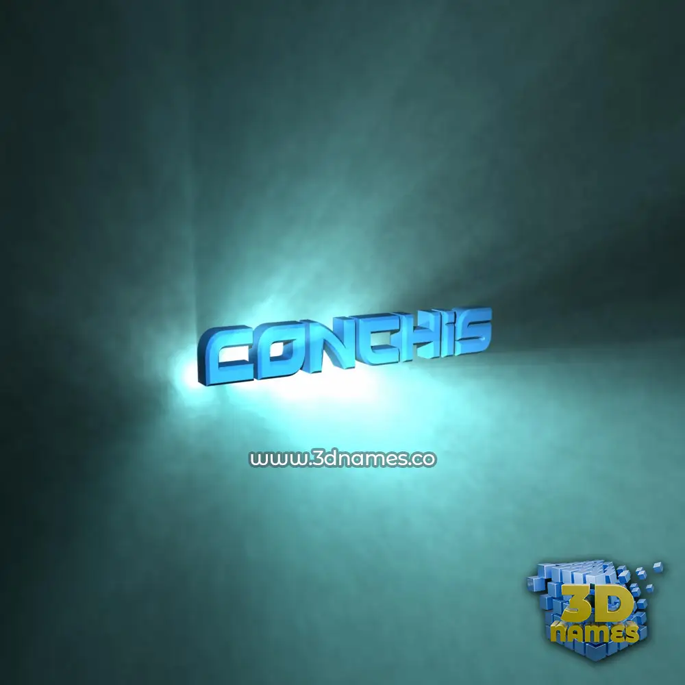 conchis in Light Shine style - 3D name wallpaper