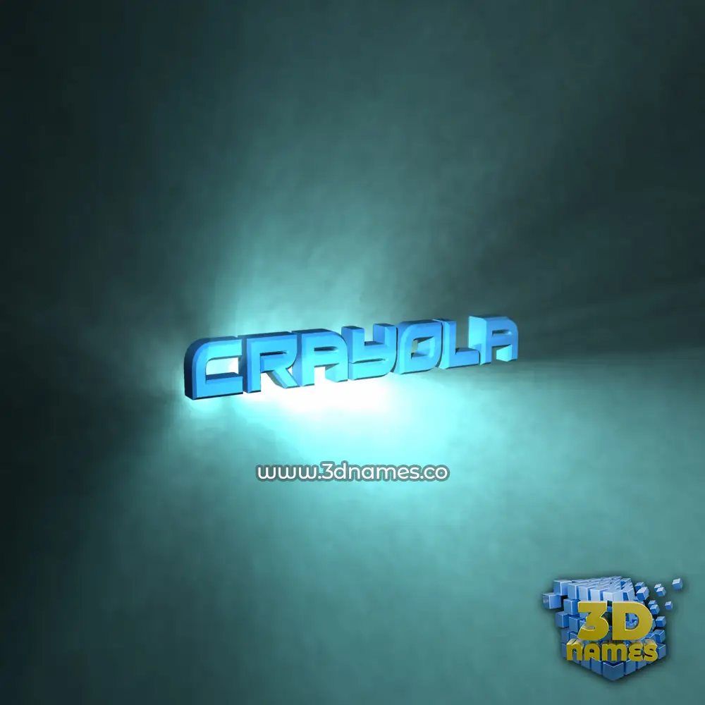 crayola in Light Shine style - 3D name wallpaper