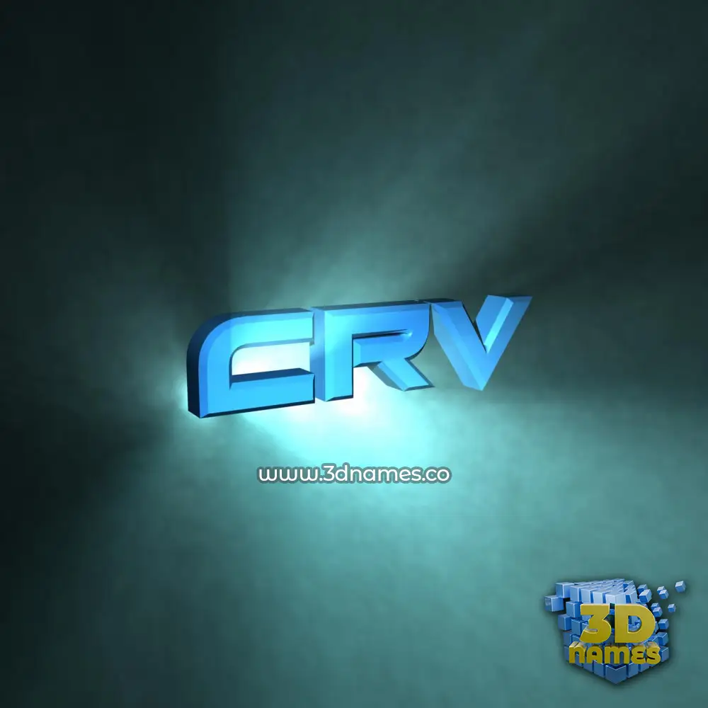 crv in Light Shine style - 3D name wallpaper