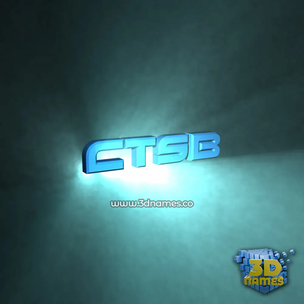 ctsb in Light Shine style - 3D name wallpaper