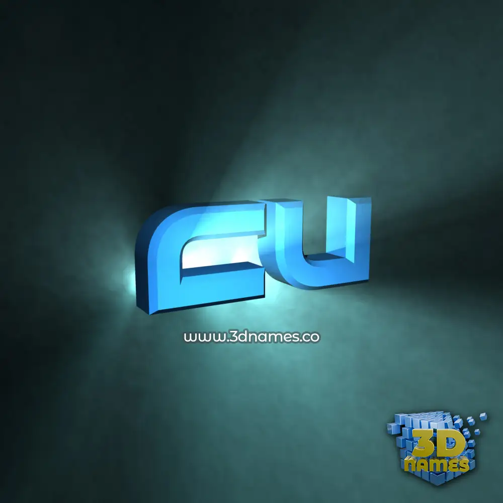 cu in Light Shine style - 3D name wallpaper
