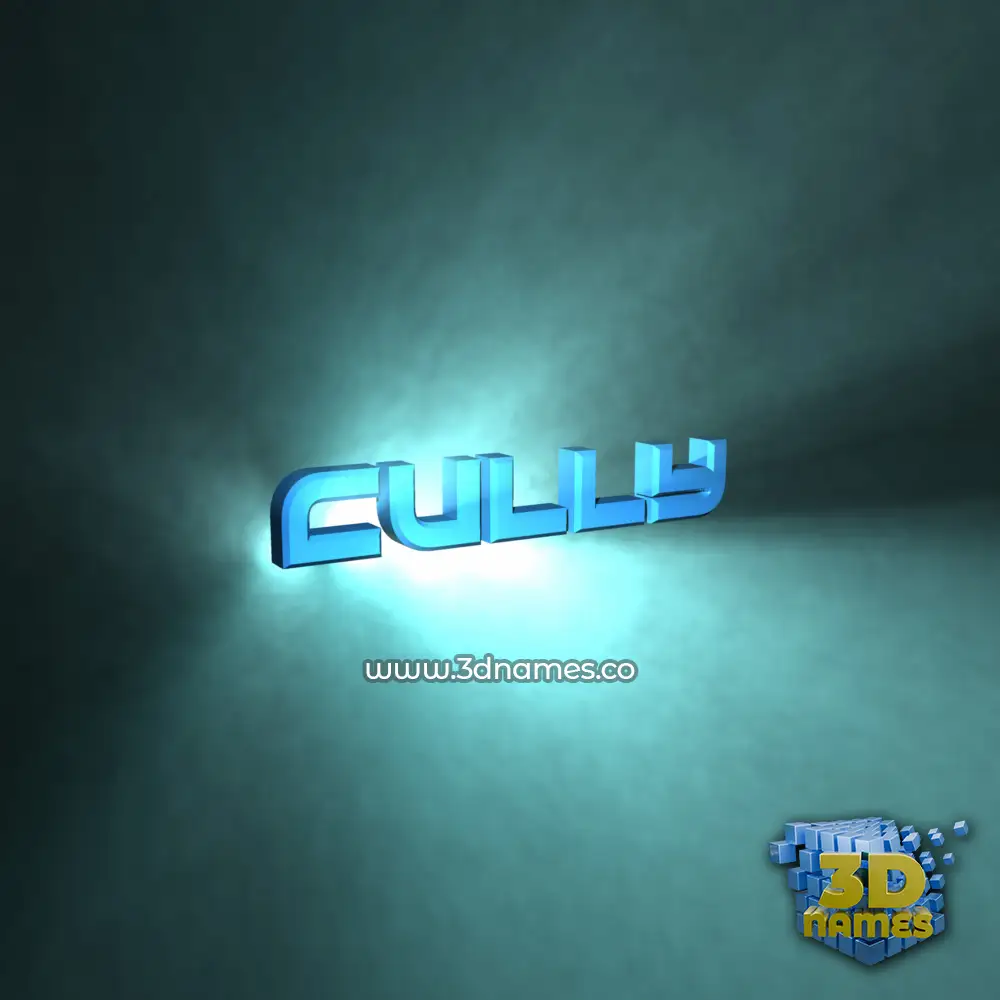 cully in Light Shine style - 3D name wallpaper