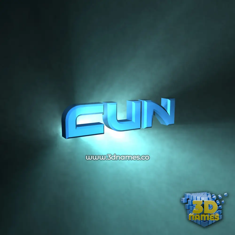 cun in Light Shine style - 3D name wallpaper