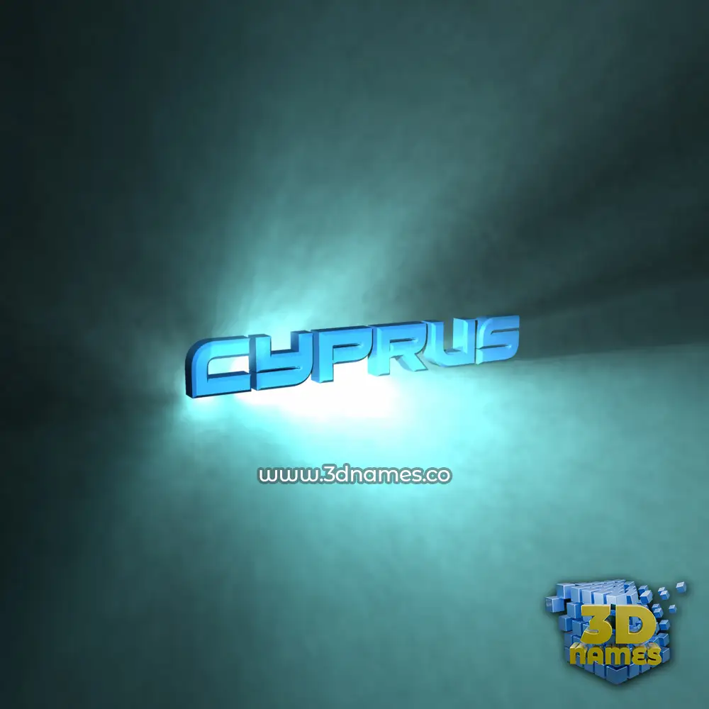 cyprus in Light Shine style - 3D name wallpaper