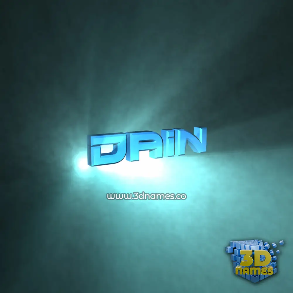 dain in Light Shine style - 3D name wallpaper