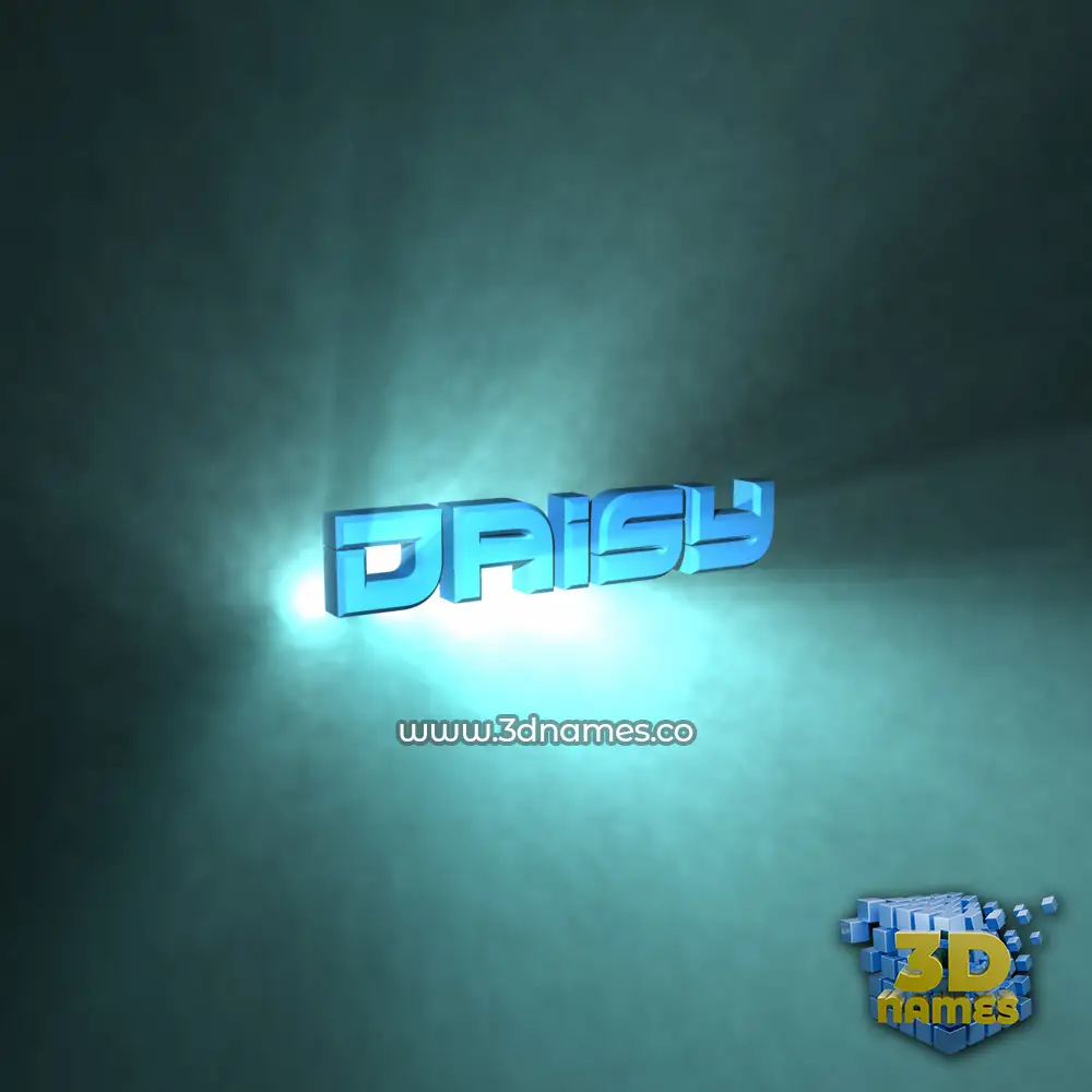 daisy in Light Shine style - 3D name wallpaper