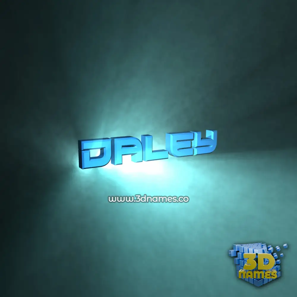 daley in Light Shine style - 3D name wallpaper