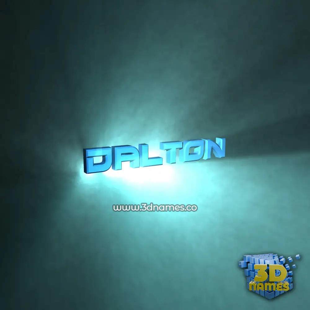 dalton in Light Shine style - 3D name wallpaper