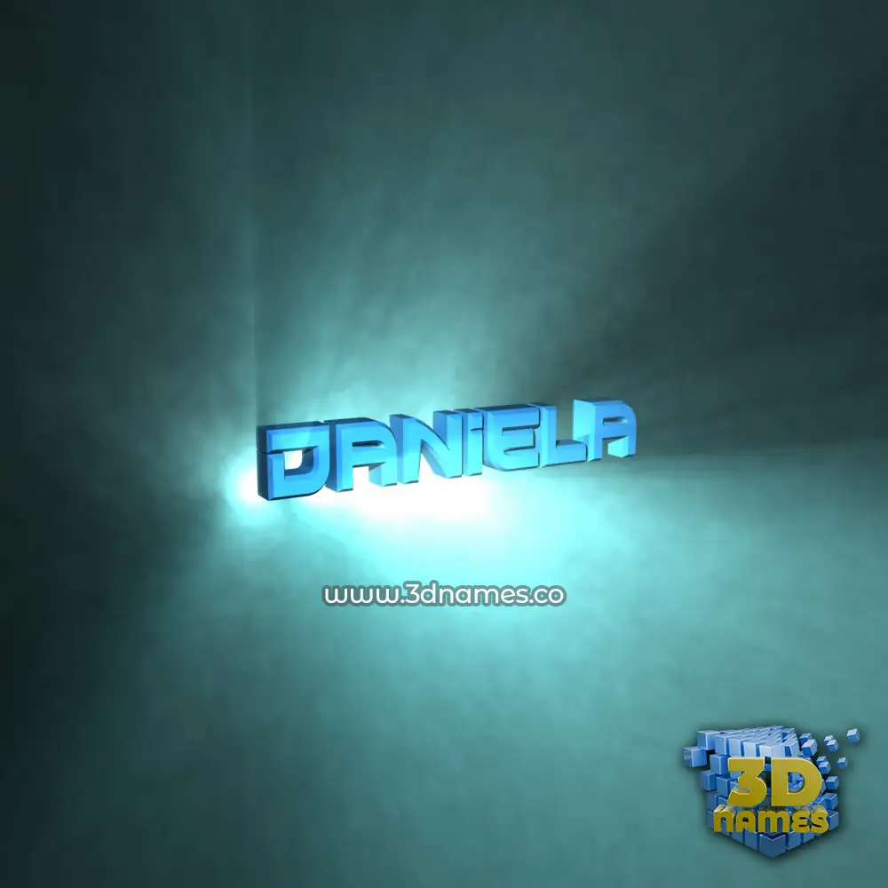 daniela in Light Shine style - 3D name wallpaper