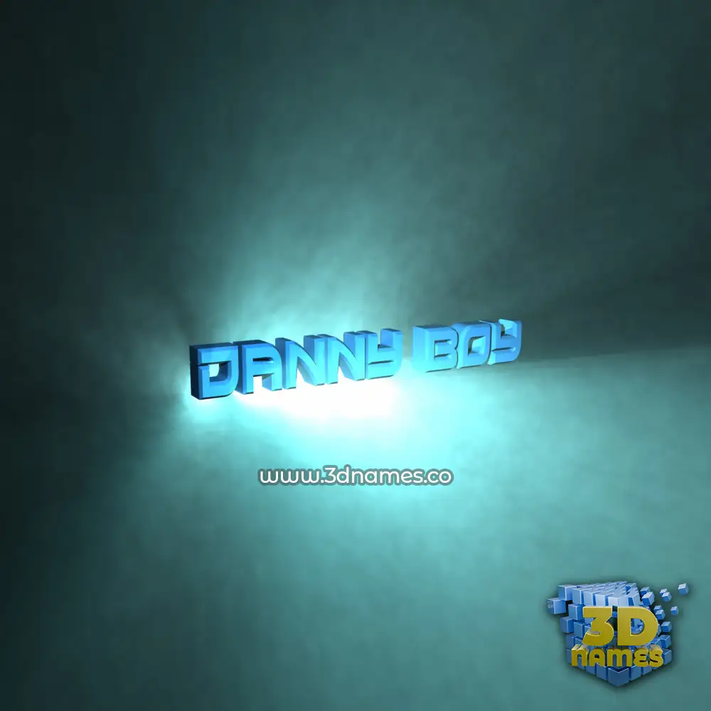 danny boy in Light Shine style - 3D name wallpaper