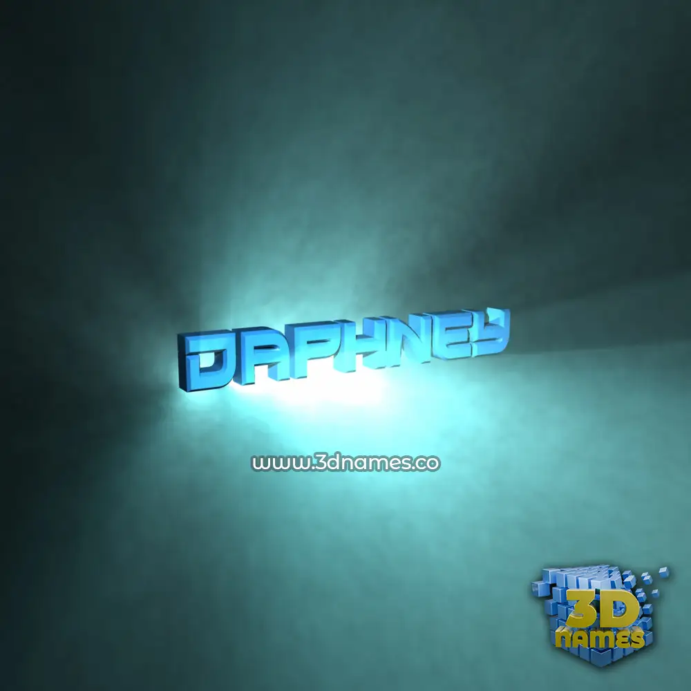 daphney in Light Shine style - 3D name wallpaper