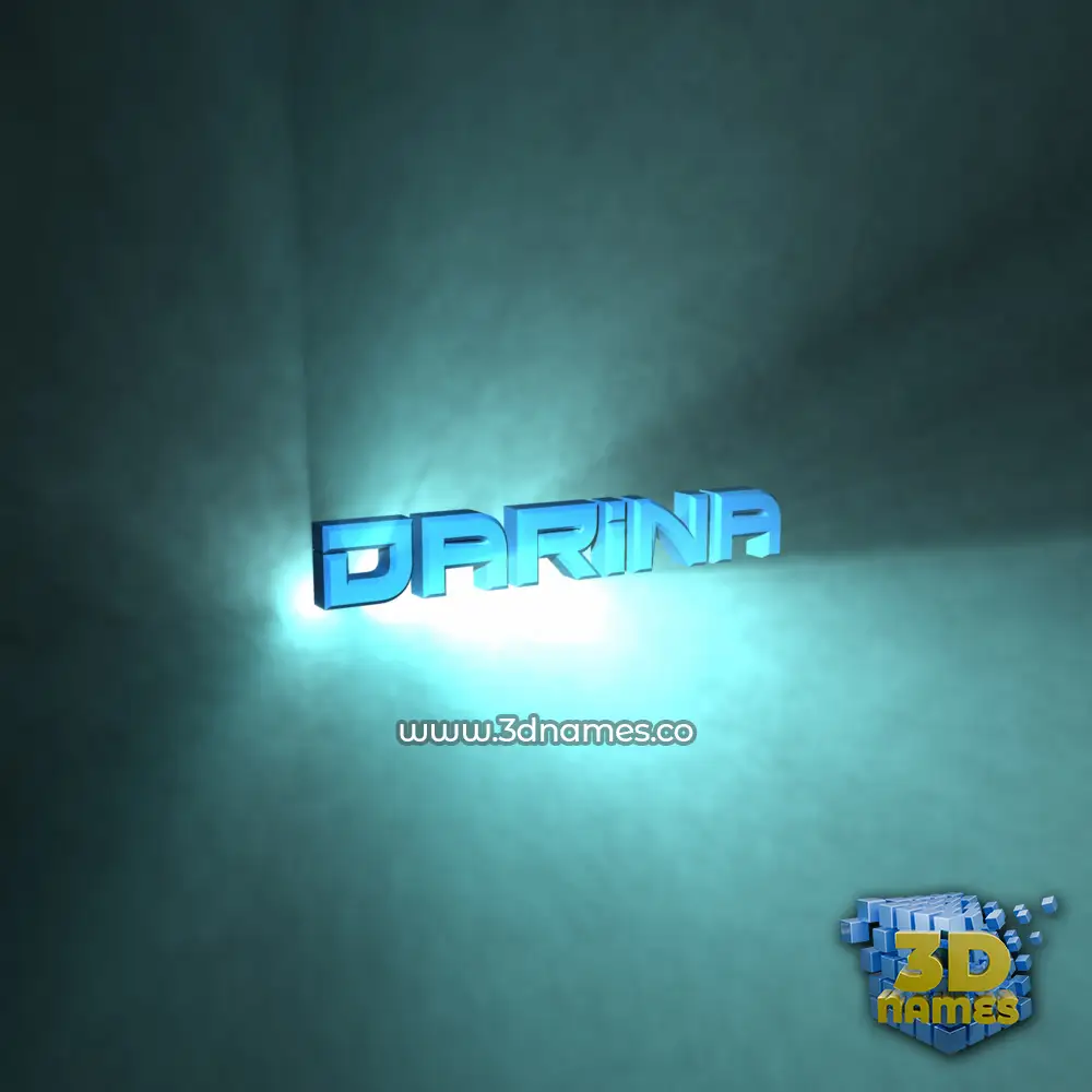 darina in Light Shine style - 3D name wallpaper
