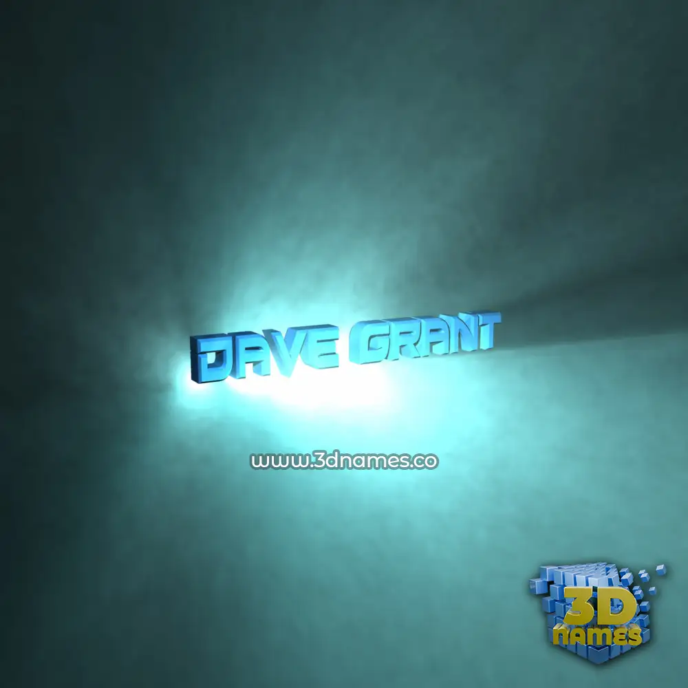 dave grant in Light Shine style - 3D name wallpaper