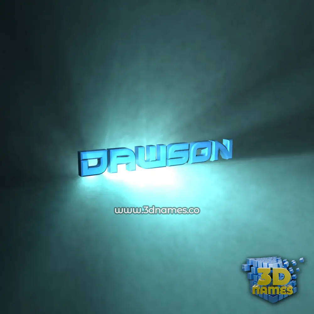 dawson in Light Shine style - 3D name wallpaper
