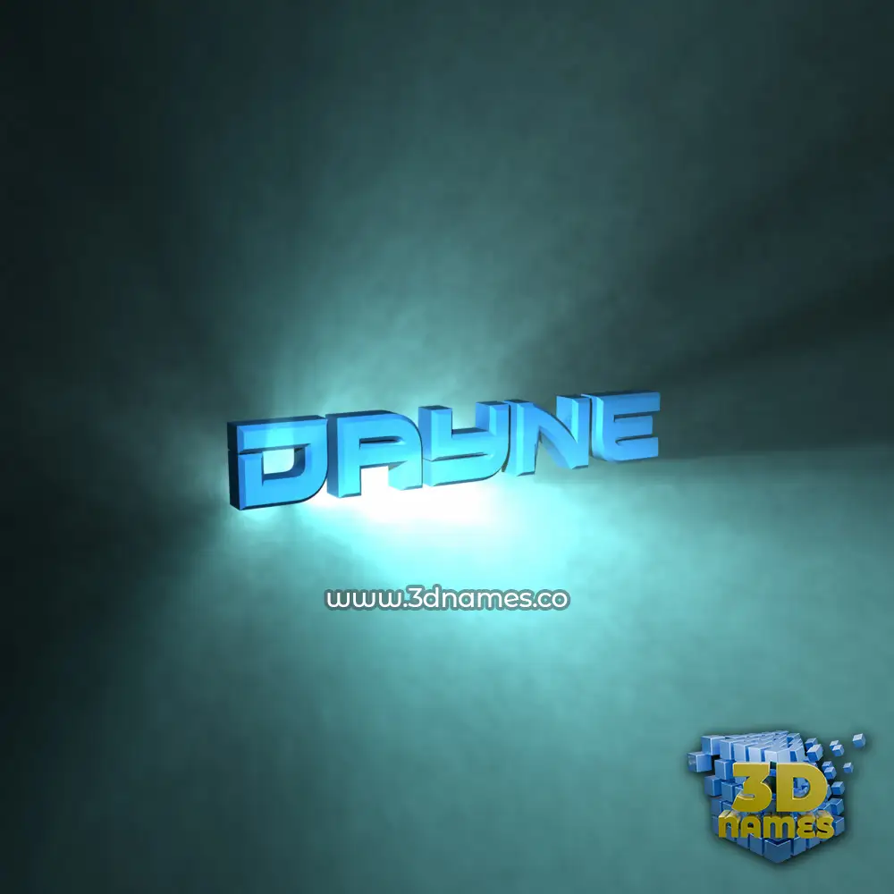 dayne in Light Shine style - 3D name wallpaper