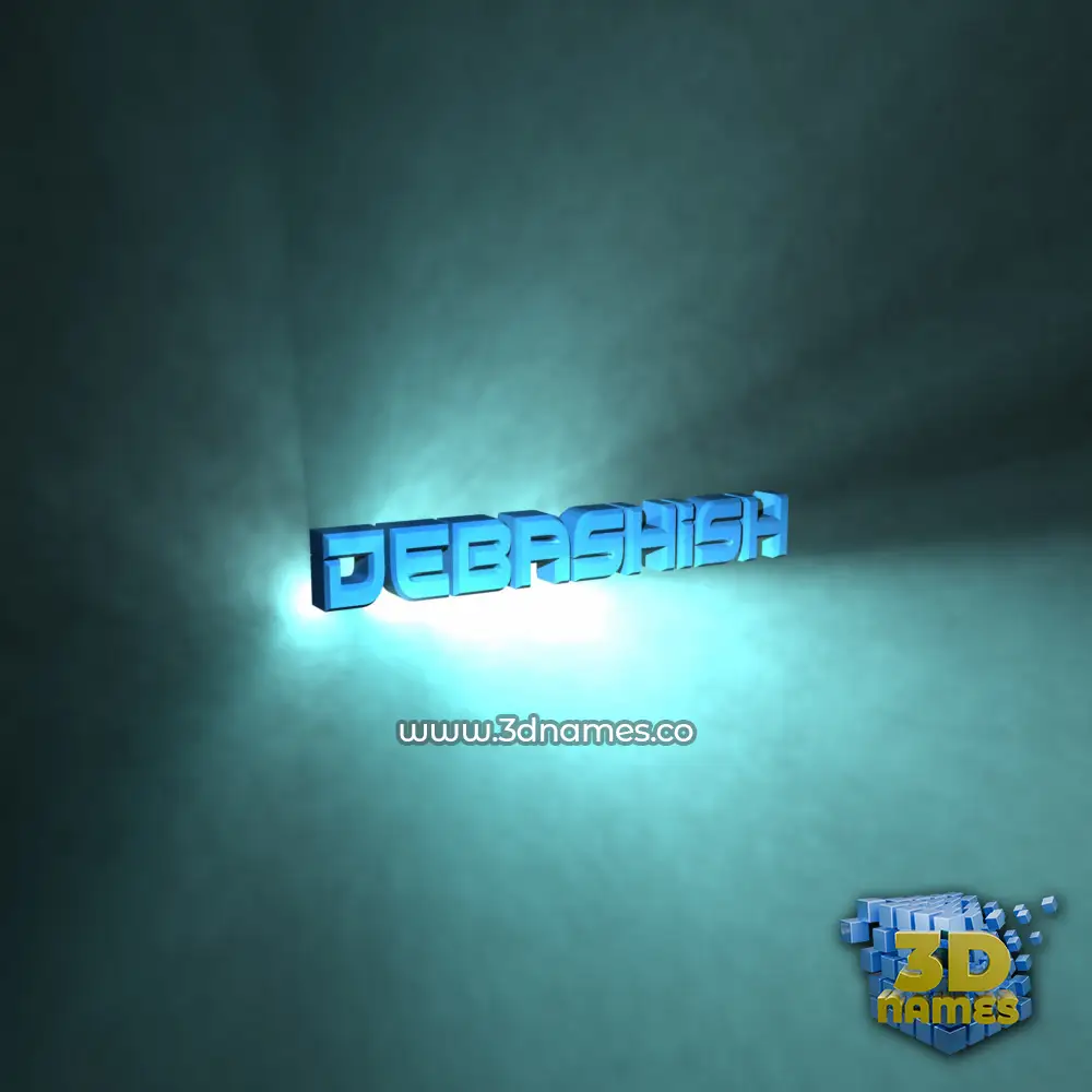 debashish in Light Shine style - 3D name wallpaper