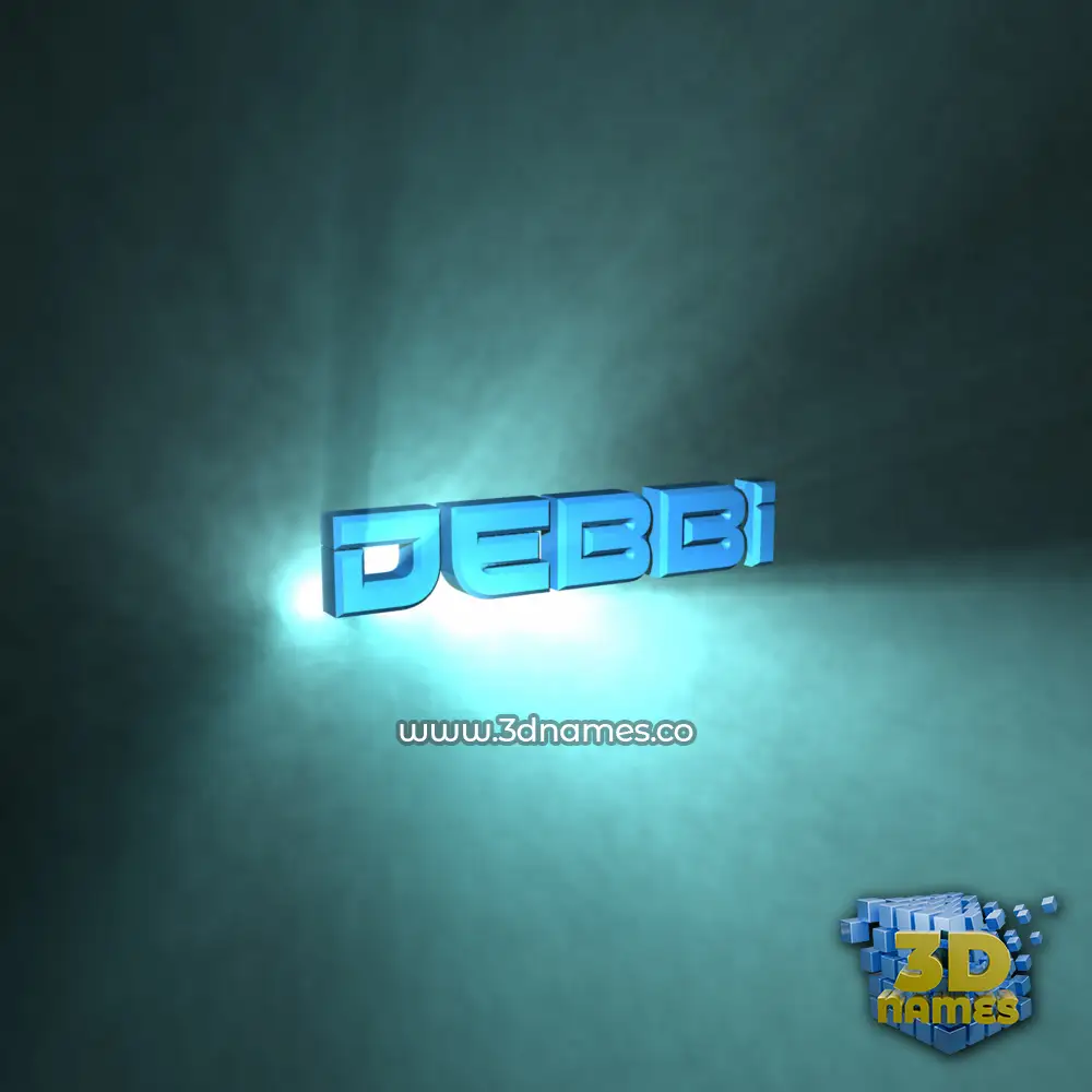 debbi in Light Shine style - 3D name wallpaper