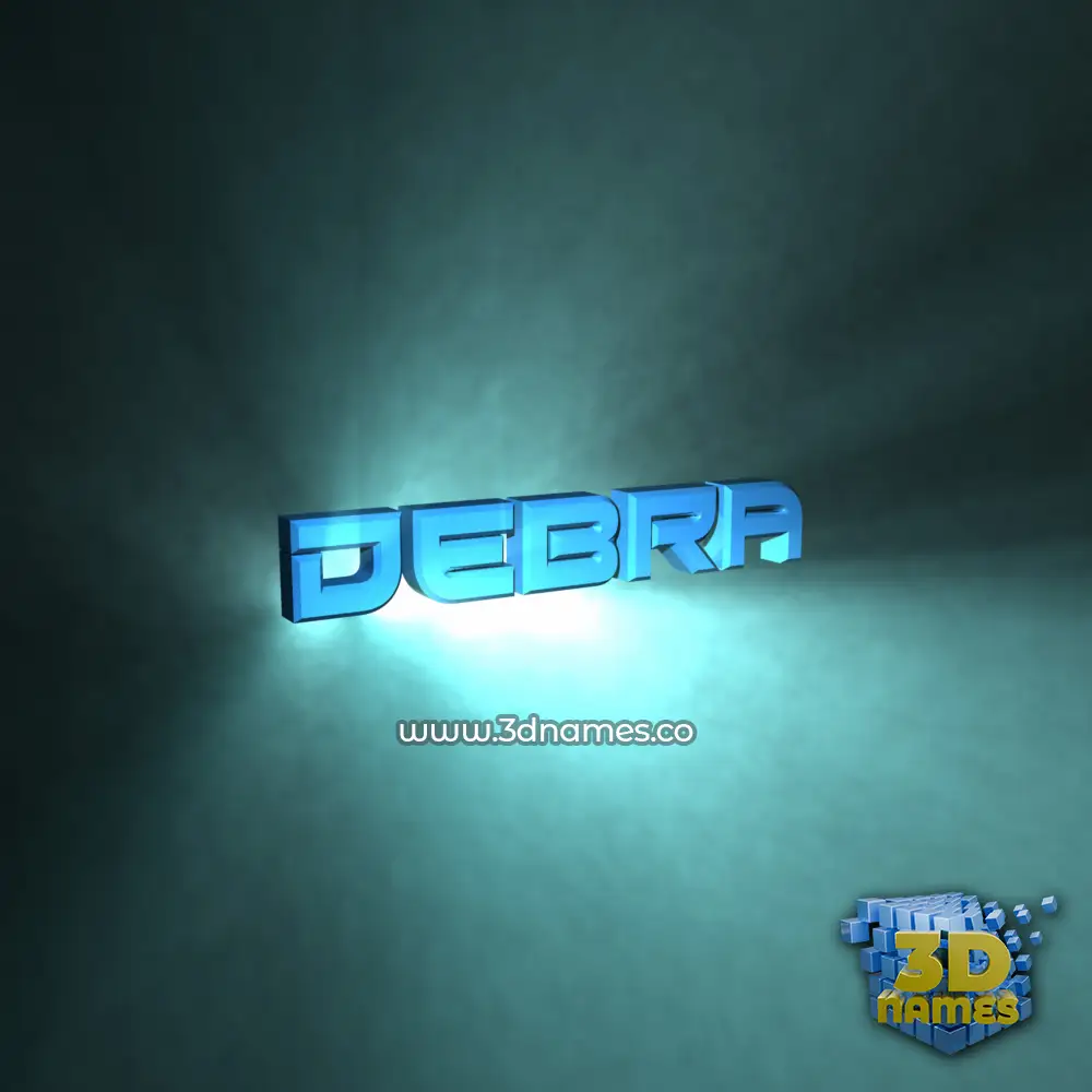 debra in Light Shine style - 3D name wallpaper