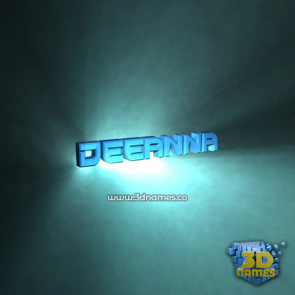 deeanna in Light Shine style - 3D name wallpaper
