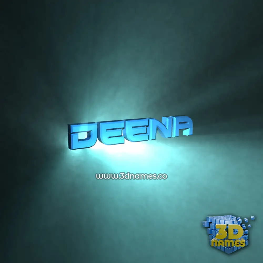 deena in Light Shine style - 3D name wallpaper