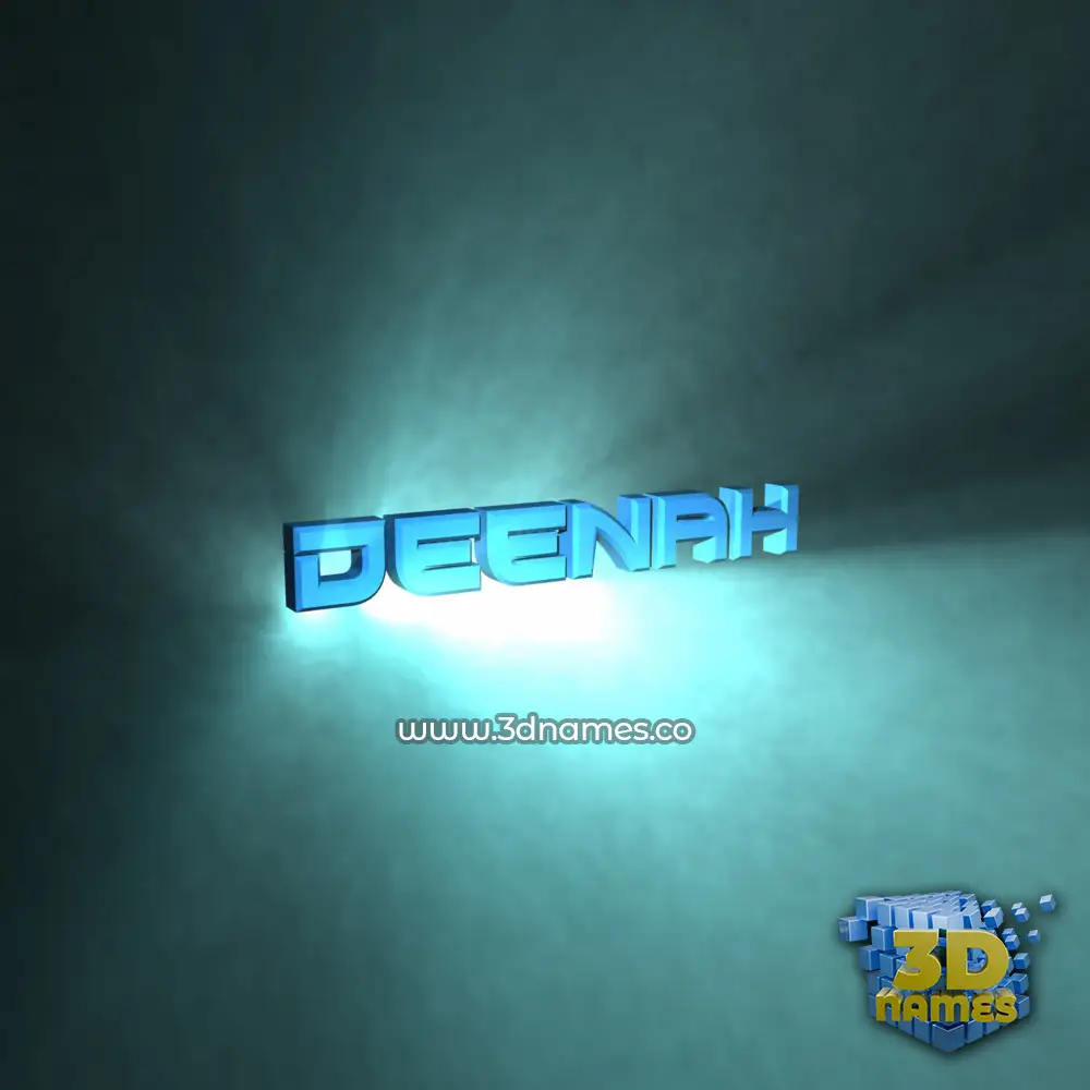deenah in Light Shine style - 3D name wallpaper