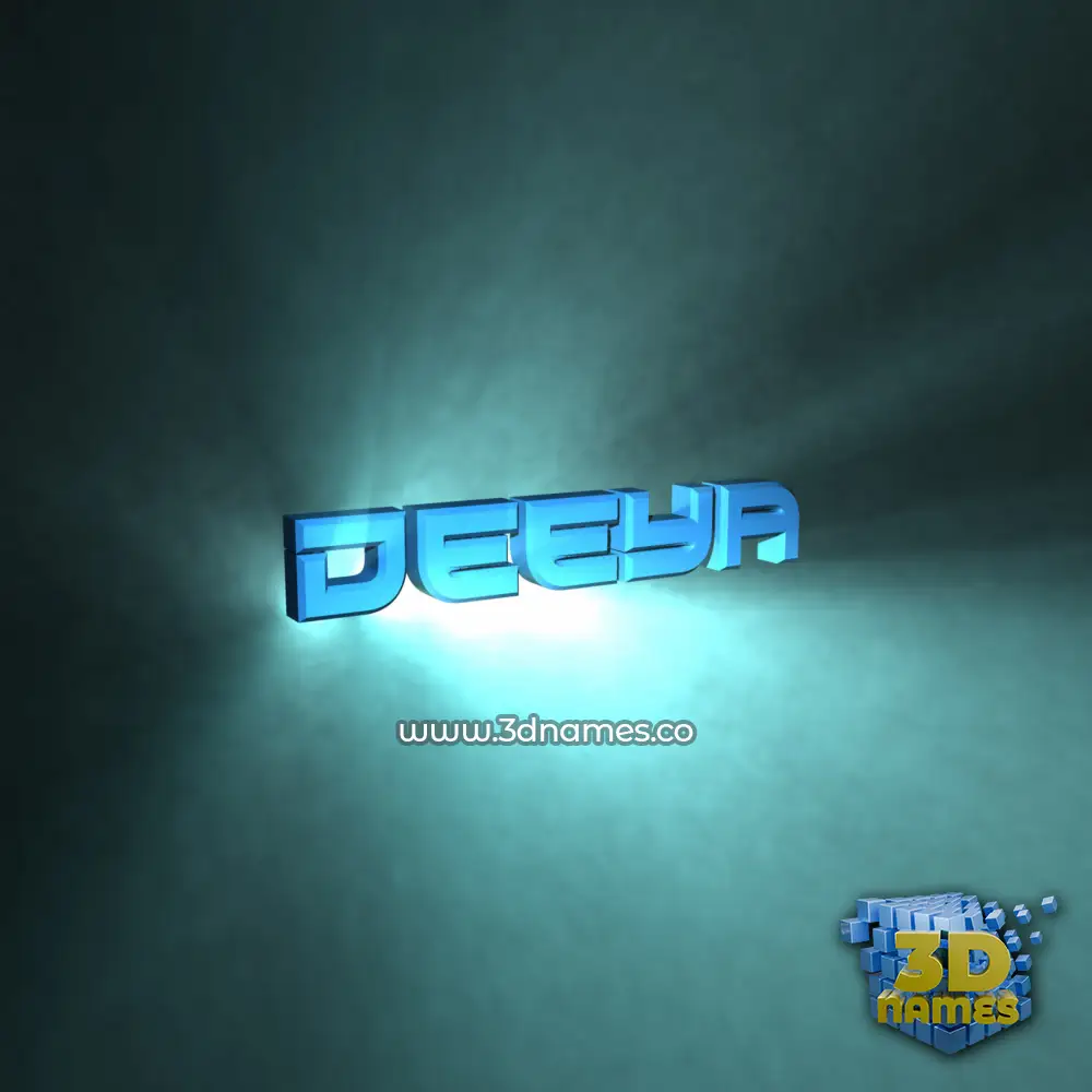 deeya in Light Shine style - 3D name wallpaper