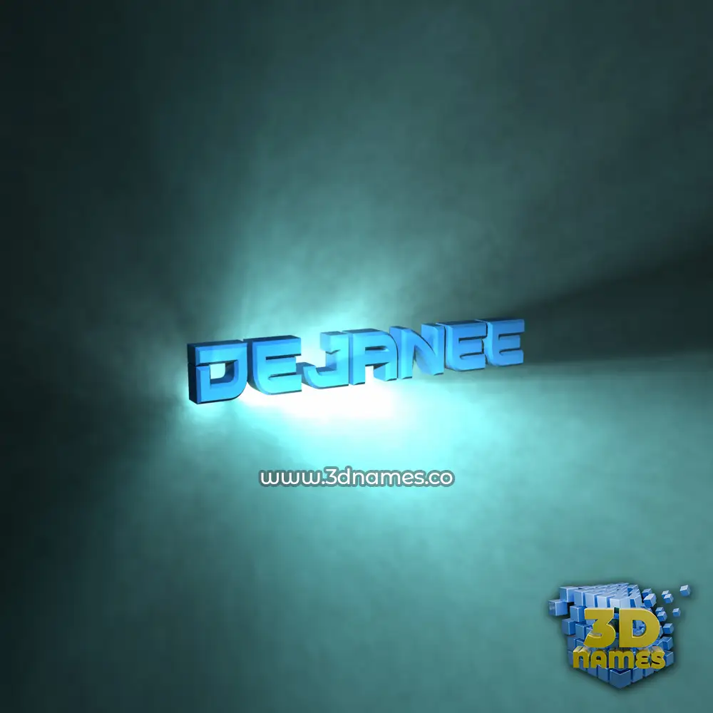 dejanee in Light Shine style - 3D name wallpaper