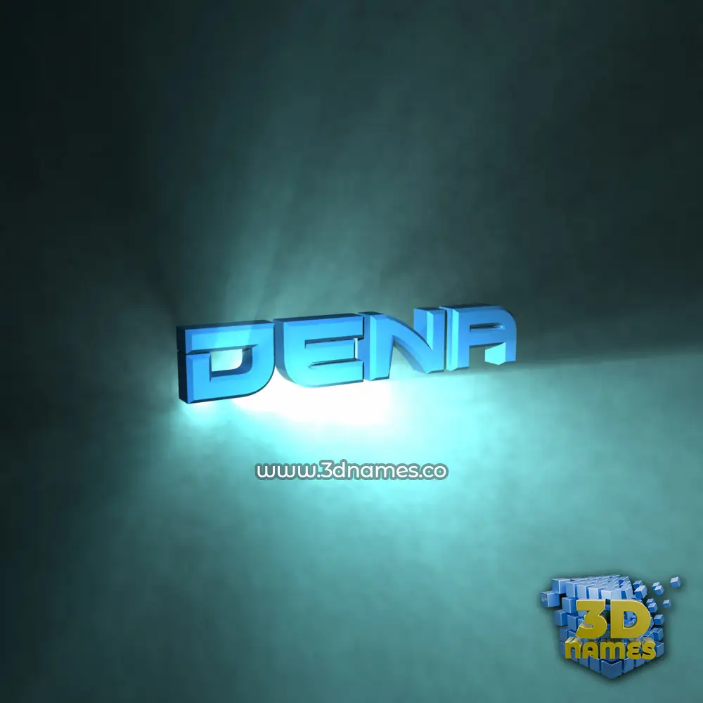 dena in Light Shine style - 3D name wallpaper