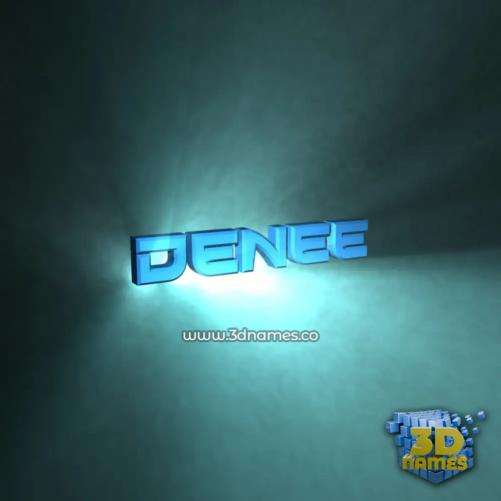 denee in Light Shine style - 3D name wallpaper