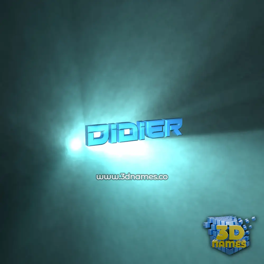 didier in Light Shine style - 3D name wallpaper