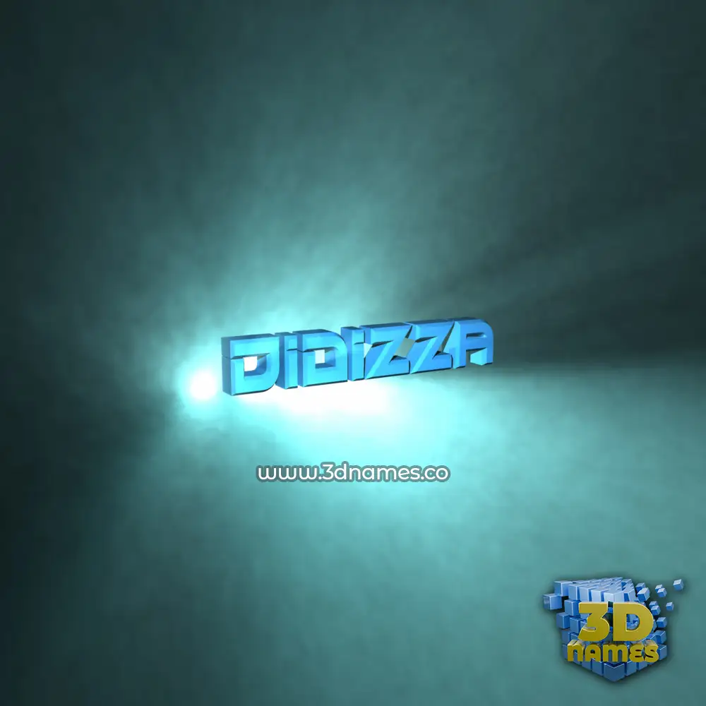 didizza in Light Shine style - 3D name wallpaper