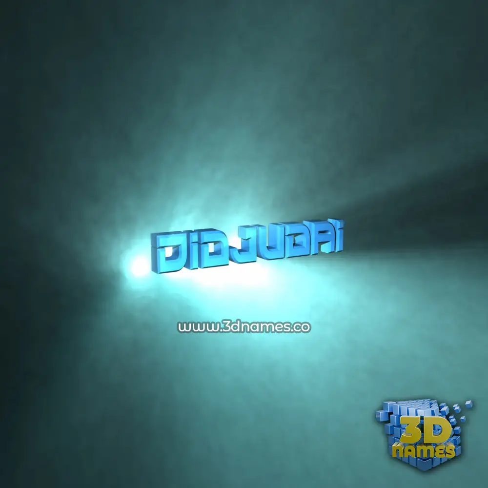 didjudai in Light Shine style - 3D name wallpaper