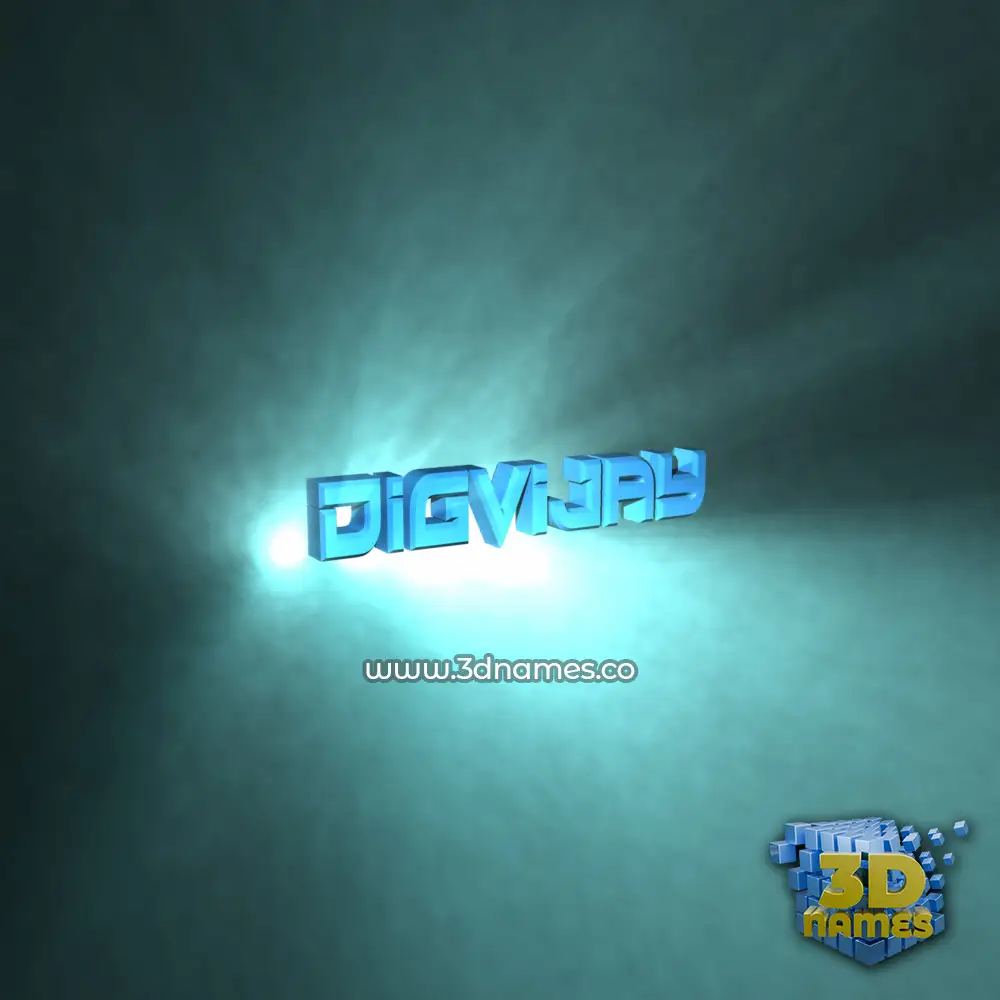 digvijay in Light Shine style - 3D name wallpaper