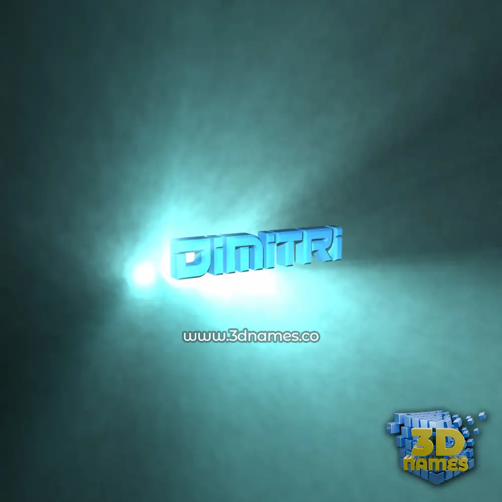 dimitri in Light Shine style - 3D name wallpaper
