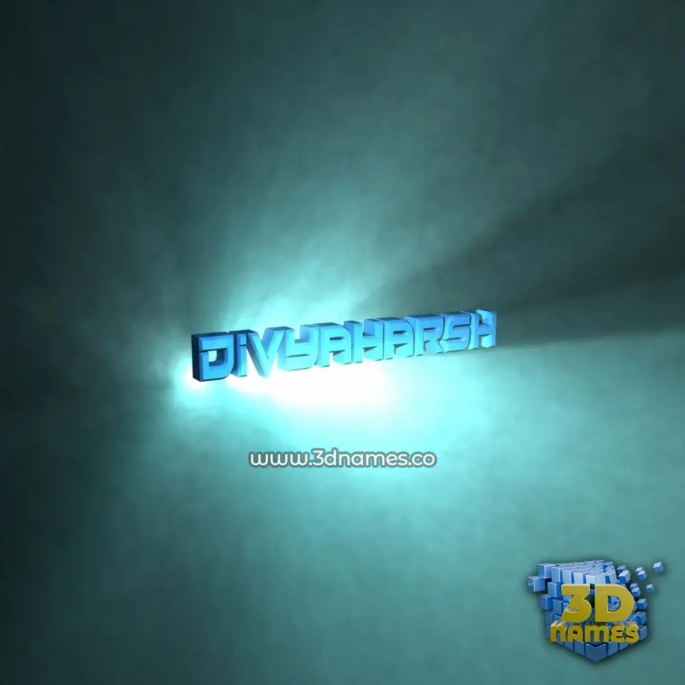 divyaharsh in Light Shine style - 3D name wallpaper